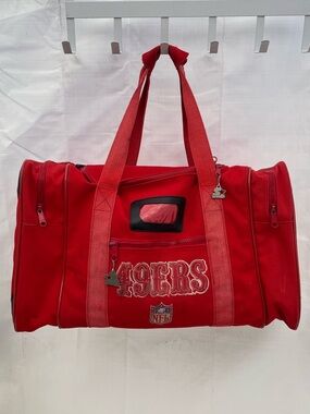 Vintage 90’s Starter San Francisco 49ers Red Duffle Bag NFL Football